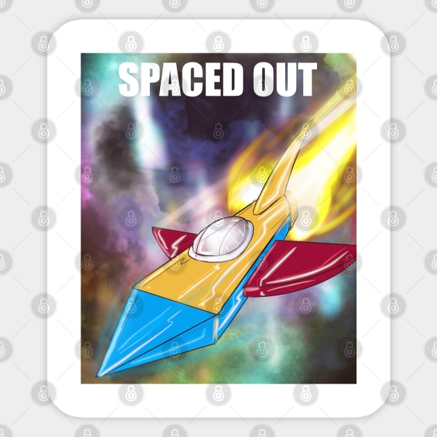 Spaced Out Sticker by Makinations Designs